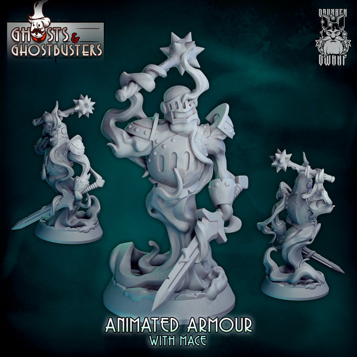 Animated Armor With Mace
