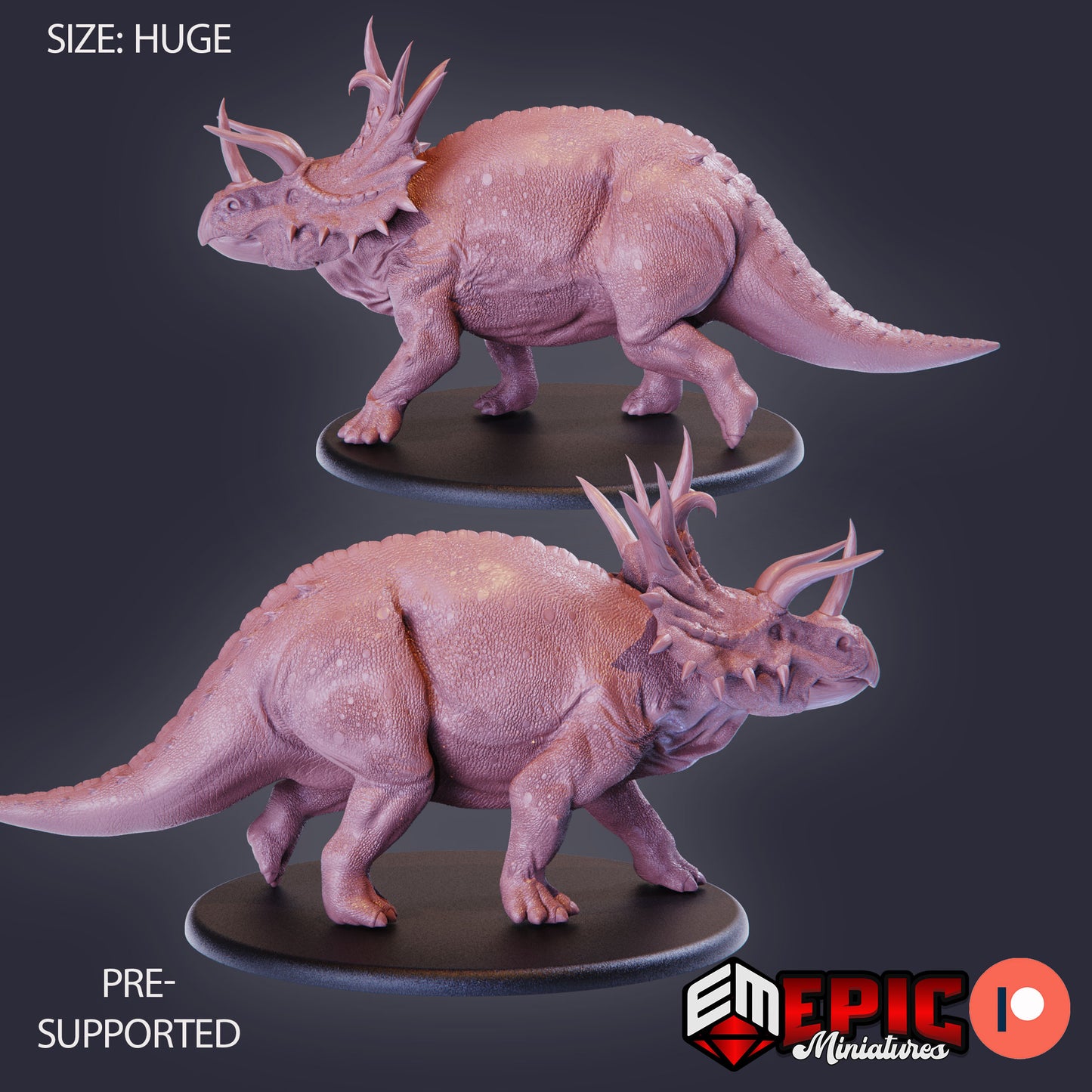 Triceratops Walking