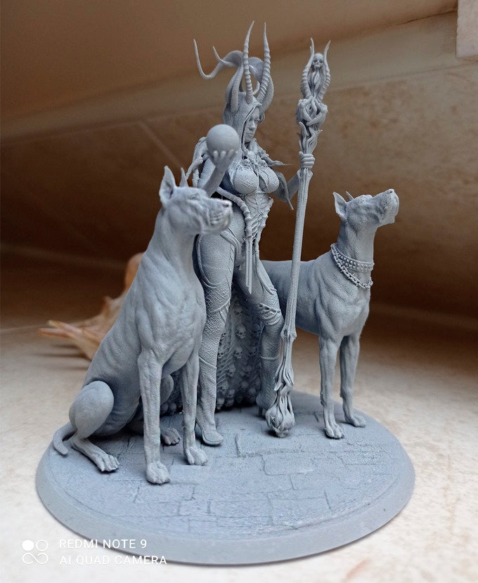 Astarte with dogs 32mm