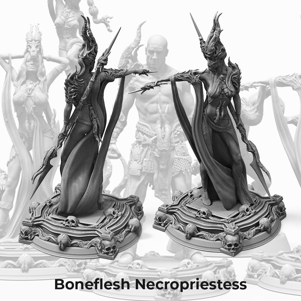 Boneflesh Necropriestess, 32mm